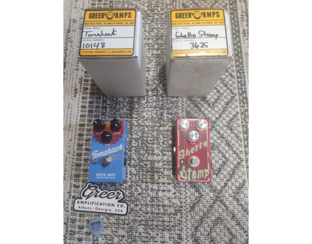 Greer Amps Ghetto Stomp y Tomahauk Deluxe Drive