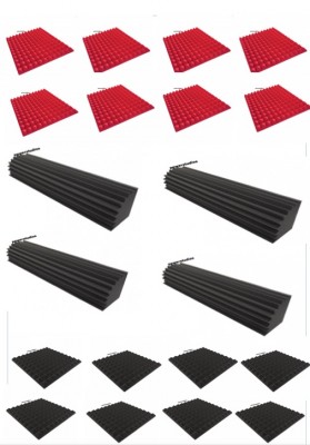 Kit  promoción 16 paneles(8 rojos)+4 trampas de 100x20x20+envío incluido.