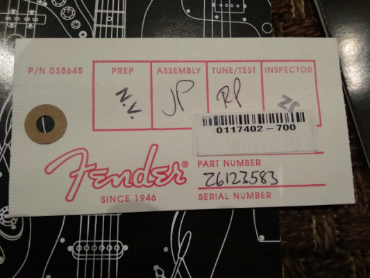 Fender stratocaster 60 aniversario