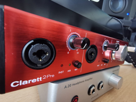 Focusrite Clarett 2Pre interfaz audio tarjeta sonido