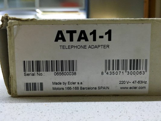 ECLER - ATA 1-1 / conversor linea teléfono