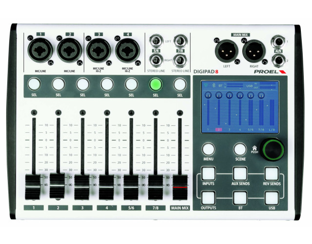 DIGIPAD8 8-channel digital mixer DIGIPAD8 – Power Meets Portability