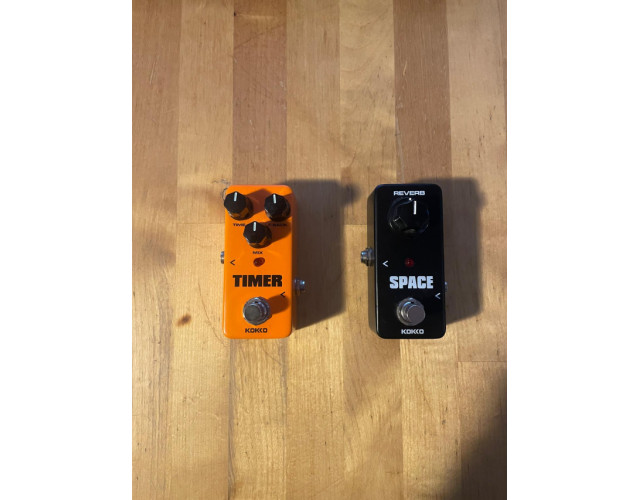 Pedal guitarra reverb y delay KOKKO