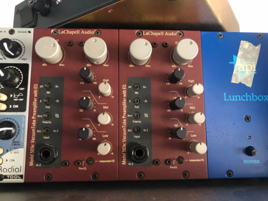 LaChapell Audio 583e 500 Series Preamplificador de tubo con Eq