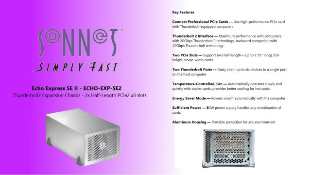 Sonnet Echo Express SEII Thunderbolt 2 Chasis Expansión PCIe