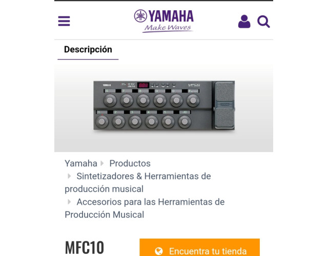 Pedal Midi MFC10 Yamaha