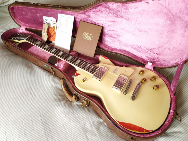 Gibson R8 Painted Over Series (White Over Cherry)