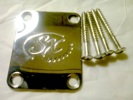 PLACA MÁSTIL NECK PLATE CROMADA