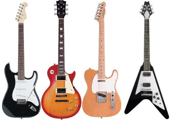 Guitarras eléctricas para decoración