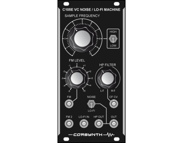 Modulo Eurorack Corsynth C105E VC Noise/ Lo-Fi Maquine