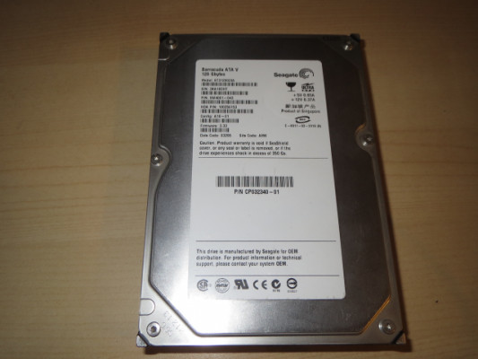 Disco duro serial IDE 120 GB para sampler aKai z4 y z8.