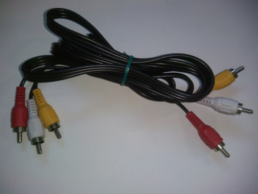 Vendo: Cable RCA a RCA 3+3 x2 Audio x1 Video 140cm