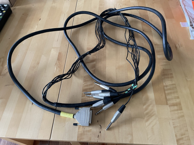 Cable Cordial Tascam Sub-D 25 - 8 jacks