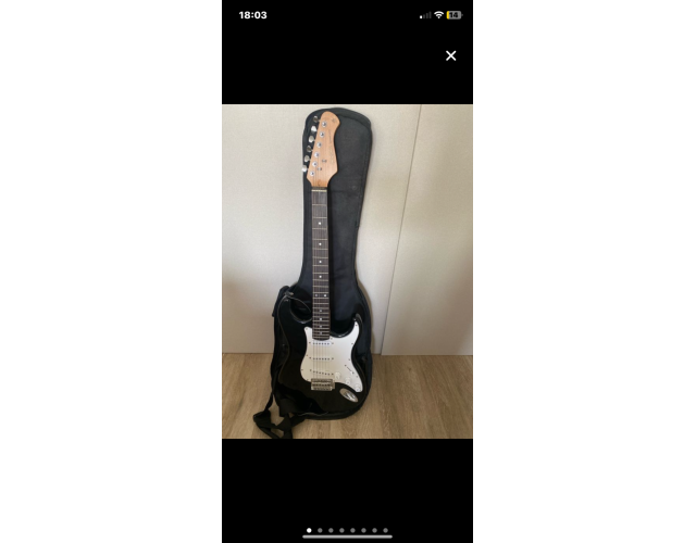 Vendo guitarra eléctrica y amplificador harley benton