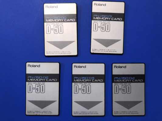 Lote de 5 tarjetas PN para Roland D-50