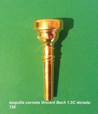 boquillas de corneta: Bach y Denis Wick