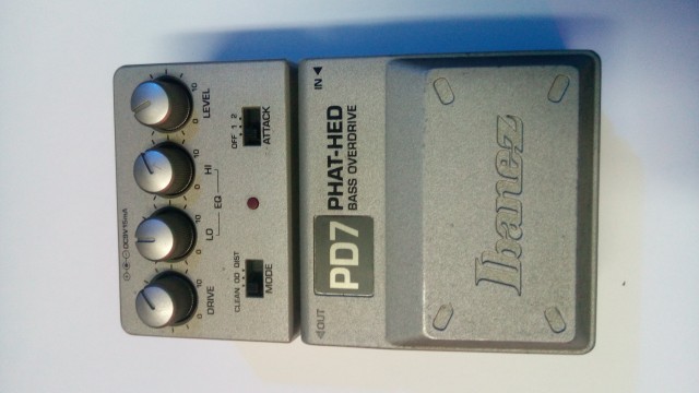 PEDAL OVERDRIVE PARA BAJO IBANEZ PD7