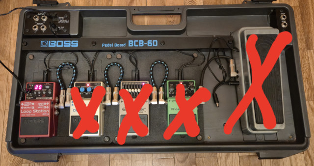 Pedalboard completa o por partes.