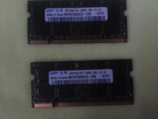 Ram Samsung ddr2, 2x1Gb