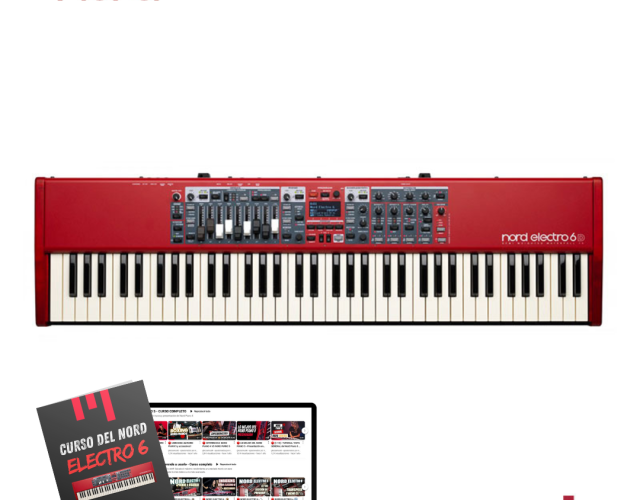 nord electro 6d 73 - nuevo y con curso gratis