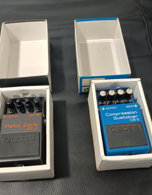 Pedales Boss cs3 y mt-2