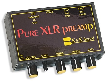 Previo/DI para instrumentos acústicos K&K Pure XLR Preamp