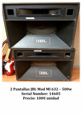 2 Pantallas JBL Mod MI 632 – 500w