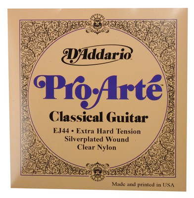 Juego de cuerdas para guitarra española EJ44 Pro-Arte Nylon, Extra Hard Tension - D'Addario (envio gratis)