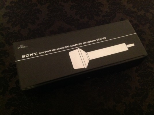 Sony ECM 99 microfono electret stereo de condensador