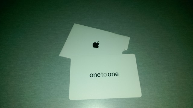 Tarjeta One To One de Apple