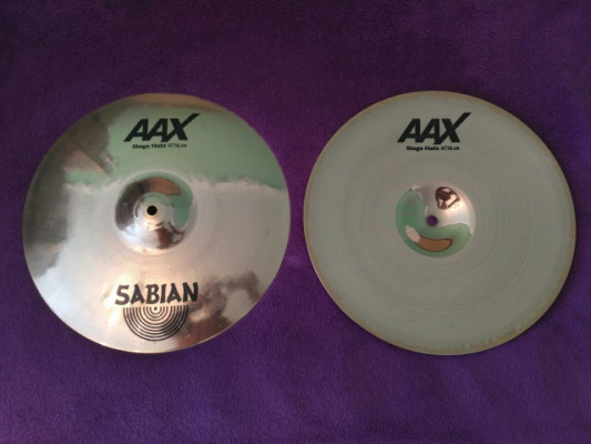 Sabian AAX Stage Hats de 14" con poco uso