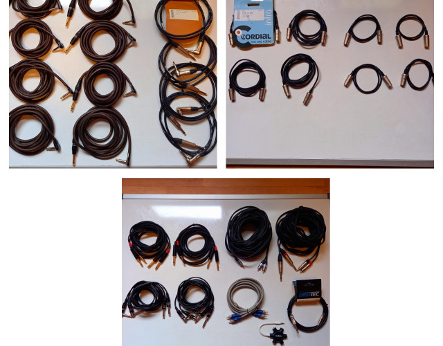 Cables de audio, instrumento, TS, MIDI, Otros