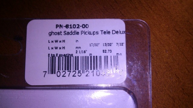 Graph Tech Ghost saddle pickups  PN 8102-00