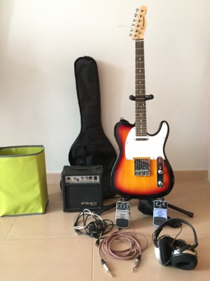 Guitarra heaven + accesorios