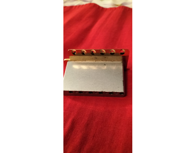 Vendo puente stratocaster México gold 6 puntos