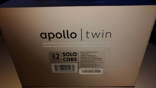 Universal Audio Apollo Twin Solo  NUEVA - SIN USAR