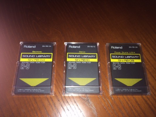 3 tarjetas para la Roland R8, Electronic, Dance, Power Drums U.S.A.