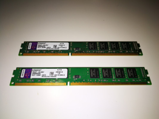 2 Memorias Ram Kingston ValueRAM DDR3