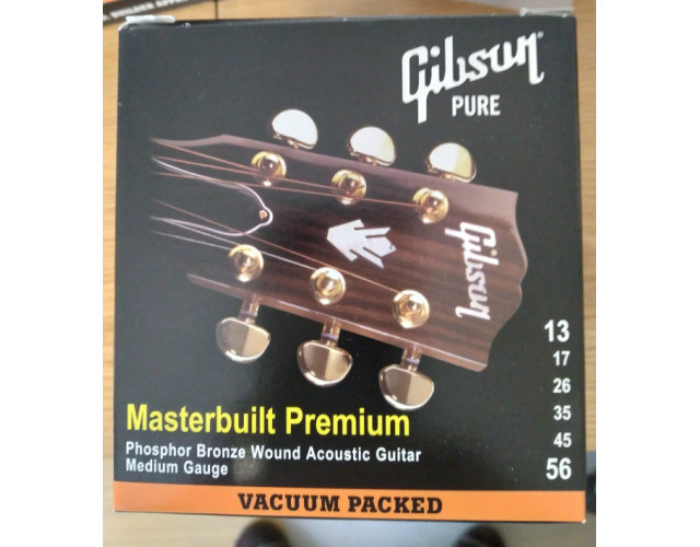 6 juegos nuevos de cuerdas de guitarra acústica Gibson Masterbuilt Premiun 13-56