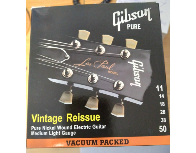 6 juegos de cuerdas de guitarra eléctrica Gibson 11-50