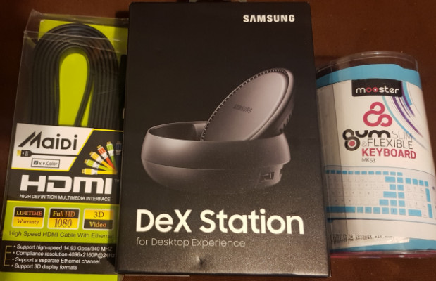 DeX Station para Note 8 + teclado + cable