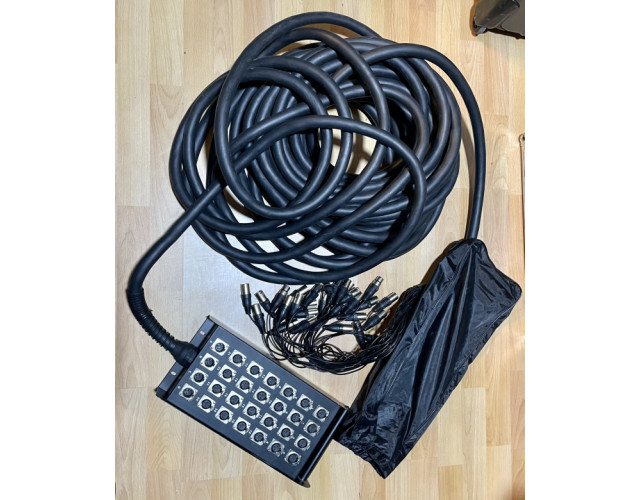 Manguera Pro Snake 24 inputs/4 outputs de 30 metros (80€)