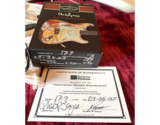 Seymour duncan, Philip Sayce, Mother, strat set, limited edition