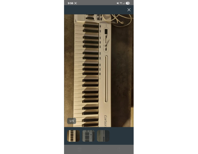Teclado midi carbon 49