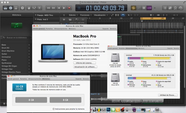 Mac Book Pro 13 i5 2.4Ghz 16GB RAM