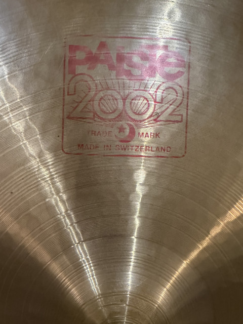 Ride Paiste 2002 20’’ Año 1985