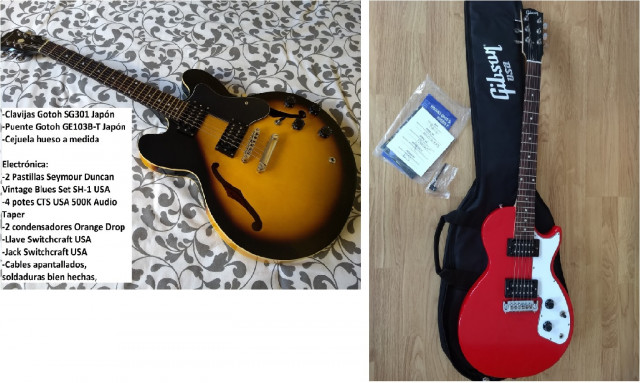 PACK Gibson USA Melody Maker + Epiphone dot Mejoradísima (Envío incluído)