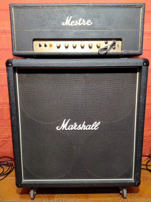 Cabezal clon Marshall 18W (semi-boutique) + pantalla Marshall 4x12.