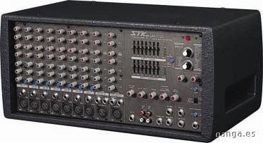 Amplificador 600 watts  + mesa 12 canales con efectos
