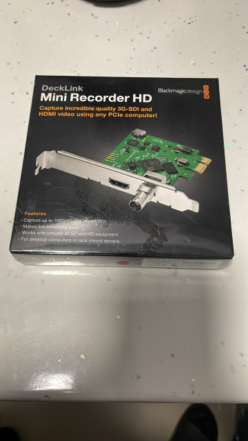 Blackmagic mini Recorder HD Decklink 50€